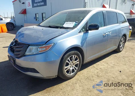 2012 Honda Odyssey Ex-L из США, поврежденный, VIN 5FNRL5H67CB003052